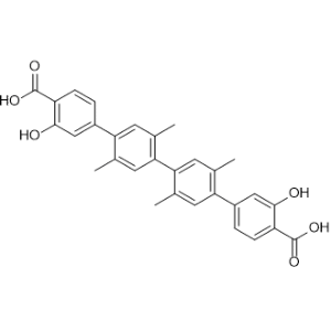3,3'''-Dihydroxy-2',2'',5',5''-tetramethyl-[1,1':4',1'':4'',1'''-quaterphenyl]-4,4'''-dicarboxylic acid|CS-1366927