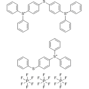 Diphenyl-(4-phenylsulfanylphenyl)sulfanium;[4-(4-diphenylsulfoniophenyl)sulfanylphenyl]-diphenylsulfanium;trihexafluorophosphate|CS-1367050