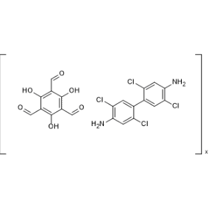 1,3,5-Benzenetricarboxaldehyde, 2,4,6-trihydroxy-, polymer with 2,2′,5,5′-tetrachloro[1,1′-biphenyl]-4,4′-diamine|CS-1367075