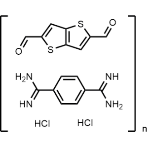 Terephthalimidamide compound with thieno[3,2-b]thiophene-2,5-dicarbaldehyde (1:1) (dihydrochloride) polymer|CS-1367084