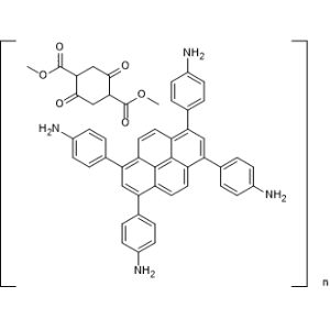 Dimethyl 2,5-dioxocyclohexane-1,4-dicarboxylate compound with 4,4',4'',4'''-(pyrene-1,3,6,8-tetrayl)tetraaniline (1:1) polymer|CS-1367097