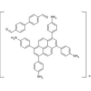 [1,1'-Biphenyl]-4,4'-dicarbaldehyde compound with 4,4',4'',4'''-(pyrene-1,3,6,8-tetrayl)tetraaniline (1:1) polymer|CS-1367099
