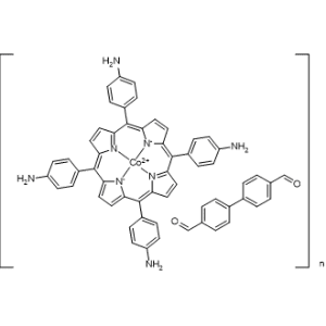 Cobalt, [[4,4′,4′′,4′′′-(21H,23H-porphine-5,10,15,20-tetrayl-κN21,κN22,κN23,κN24)tetrakis[benzenaminato]](2-)]-, (SP-4-1)-, polymer with [1,1′-biphenyl]-4,4′-dicarboxaldehyde|CS-1367109
