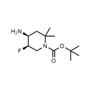 tert-Butyl (4S,5R)-4-amino-5-fluoro-2,2-dimethylpiperidine-1-carboxylate|CS-1367134