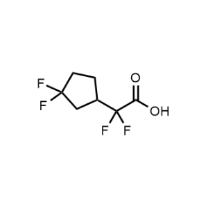 2-(3,3-Difluorocyclopentyl)-2,2-difluoroacetic acid|CS-1367177