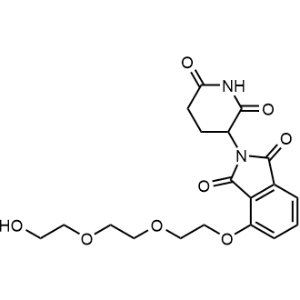 2-(2,6-Dioxopiperidin-3-yl)-4-(2-(2-(2-hydroxyethoxy)ethoxy)ethoxy)isoindoline-1,3-dione|CS-1367293