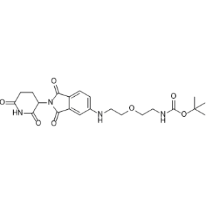 tert-Butyl (2-(2-((2-(2,6-dioxopiperidin-3-yl)-1,3-dioxoisoindolin-5-yl)amino)ethoxy)ethyl)carbamate|CS-1367297