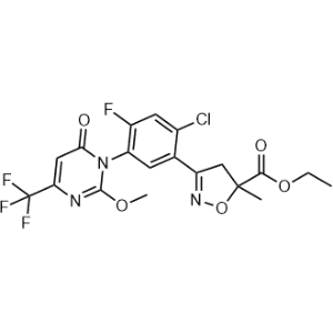 Ethyl 3-(2-chloro-4-fluoro-5-(2-methoxy-6-oxo-4-(trifluoromethyl)pyrimidin-1(6H)-yl)phenyl)-5-methyl-4,5-dihydroisoxazole-5-carboxylate|CS-1367303