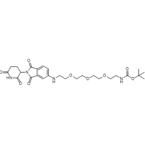 tert-Butyl (2-(2-(2-(2-((2-(2,6-dioxopiperidin-3-yl)-1,3-dioxoisoindolin-5-yl)amino)ethoxy)ethoxy)ethoxy)ethyl)carbamate|CS-1367313
