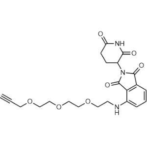 2-(2,6-Dioxopiperidin-3-yl)-4-((2-(2-(2-(prop-2-yn-1-yloxy)ethoxy)ethoxy)ethyl)amino)isoindoline-1,3-dione|CS-1367314