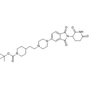 tert-Butyl 4-(2-(4-(2-(2,6-dioxopiperidin-3-yl)-1,3-dioxoisoindolin-5-yl)piperazin-1-yl)ethyl)piperidine-1-carboxylate|CS-1367316