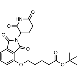 tert-Butyl 5-((2-(2,6-dioxopiperidin-3-yl)-1,3-dioxoisoindolin-4-yl)oxy)pentanoate|CS-1367328