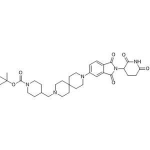 tert-Butyl 4-((9-(2-(2,6-dioxopiperidin-3-yl)-1,3-dioxoisoindolin-5-yl)-3,9-diazaspiro[5.5]undecan-3-yl)methyl)piperidine-1-carboxylate|CS-1367348