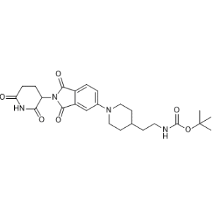 tert-Butyl (2-(1-(2-(2,6-dioxopiperidin-3-yl)-1,3-dioxoisoindolin-5-yl)piperidin-4-yl)ethyl)carbamate|CS-1367351