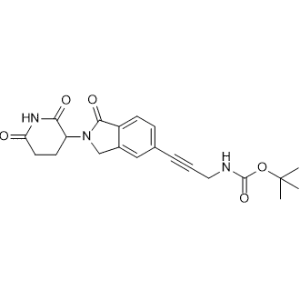 tert-Butyl (3-(2-(2,6-dioxopiperidin-3-yl)-1-oxoisoindolin-5-yl)prop-2-yn-1-yl)carbamate|CS-1367352