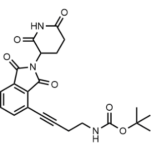 tert-Butyl (4-(2-(2,6-dioxopiperidin-3-yl)-1,3-dioxoisoindolin-4-yl)but-3-yn-1-yl)carbamate|CS-1367355