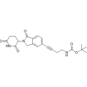 tert-Butyl (4-(2-(2,6-dioxopiperidin-3-yl)-1-oxoisoindolin-5-yl)but-3-yn-1-yl)carbamate|CS-1367357