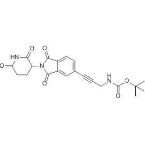 tert-Butyl (3-(2-(2,6-dioxopiperidin-3-yl)-1,3-dioxoisoindolin-5-yl)prop-2-yn-1-yl)carbamate|CS-1367365