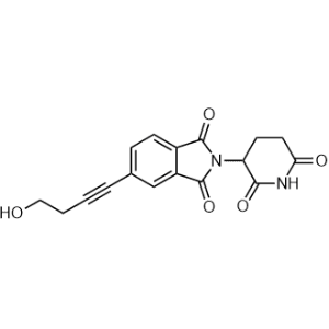 2-(2,6-Dioxopiperidin-3-yl)-5-(4-hydroxybut-1-yn-1-yl)isoindoline-1,3-dione|CS-1367367