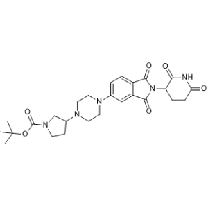 tert-Butyl 3-(4-(2-(2,6-dioxopiperidin-3-yl)-1,3-dioxoisoindolin-5-yl)piperazin-1-yl)pyrrolidine-1-carboxylate|CS-1367368