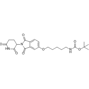 tert-Butyl (5-((2-(2,6-dioxopiperidin-3-yl)-1,3-dioxoisoindolin-5-yl)oxy)pentyl)carbamate|CS-1367377