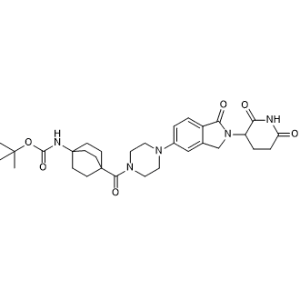 tert-Butyl (4-(4-(2-(2,6-dioxopiperidin-3-yl)-1-oxoisoindolin-5-yl)piperazine-1-carbonyl)bicyclo[2.2.2]octan-1-yl)carbamate|CS-1367382