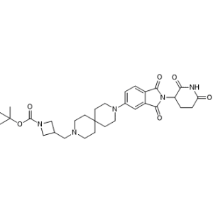 tert-Butyl 3-((9-(2-(2,6-dioxopiperidin-3-yl)-1,3-dioxoisoindolin-5-yl)-3,9-diazaspiro[5.5]undecan-3-yl)methyl)azetidine-1-carboxylate|CS-1367383