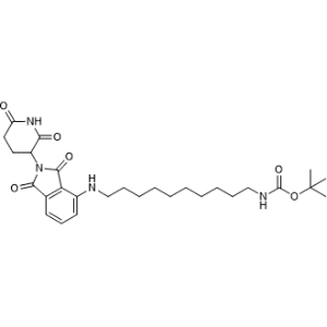 tert-Butyl (10-((2-(2,6-dioxopiperidin-3-yl)-1,3-dioxoisoindolin-4-yl)amino)decyl)carbamate|CS-1367388