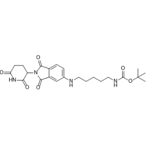 tert-Butyl (5-((2-(2,6-dioxopiperidin-3-yl)-1,3-dioxoisoindolin-5-yl)amino)pentyl)carbamate|CS-1367394