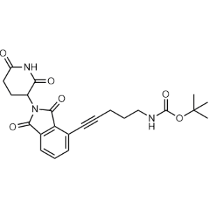 tert-Butyl (5-(2-(2,6-dioxopiperidin-3-yl)-1,3-dioxoisoindolin-4-yl)pent-4-yn-1-yl)carbamate|CS-1367405