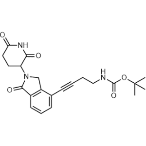 tert-Butyl (4-(2-(2,6-dioxopiperidin-3-yl)-1-oxoisoindolin-4-yl)but-3-yn-1-yl)carbamate|CS-1367406