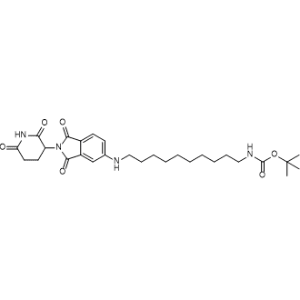 tert-Butyl (10-((2-(2,6-dioxopiperidin-3-yl)-1,3-dioxoisoindolin-5-yl)amino)decyl)carbamate|CS-1367414