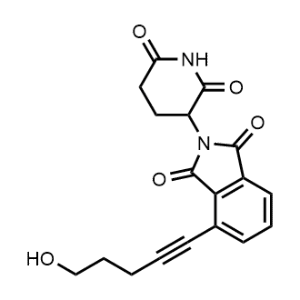 2-(2,6-Dioxopiperidin-3-yl)-4-(5-hydroxypent-1-yn-1-yl)isoindoline-1,3-dione|CS-1367427