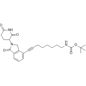 tert-Butyl (8-(2-(2,6-dioxopiperidin-3-yl)-1-oxoisoindolin-4-yl)oct-7-yn-1-yl)carbamate|CS-1367432