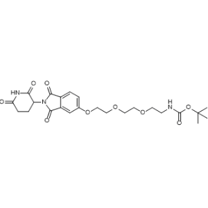 tert-Butyl (2-(2-(2-((2-(2,6-dioxopiperidin-3-yl)-1,3-dioxoisoindolin-5-yl)oxy)ethoxy)ethoxy)ethyl)carbamate|CS-1367436