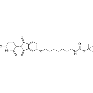 tert-Butyl (7-((2-(2,6-dioxopiperidin-3-yl)-1,3-dioxoisoindolin-5-yl)oxy)heptyl)carbamate|CS-1367443