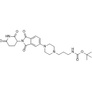 tert-Butyl (3-(4-(2-(2,6-dioxopiperidin-3-yl)-1,3-dioxoisoindolin-5-yl)piperazin-1-yl)propyl)carbamate|CS-1367445