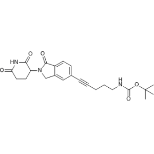 tert-Butyl (5-(2-(2,6-dioxopiperidin-3-yl)-1-oxoisoindolin-5-yl)pent-4-yn-1-yl)carbamate|CS-1367449