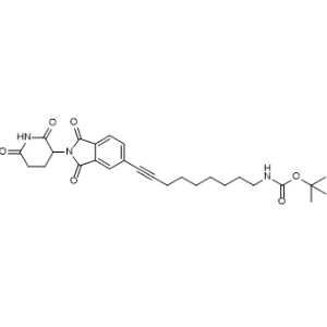 tert-Butyl (9-(2-(2,6-dioxopiperidin-3-yl)-1,3-dioxoisoindolin-5-yl)non-8-yn-1-yl)carbamate|CS-1367450