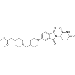 5-(4-((4-(2,2-Dimethoxyethyl)piperidin-1-yl)methyl)piperidin-1-yl)-2-(2,6-dioxopiperidin-3-yl)isoindoline-1,3-dione|CS-1367452