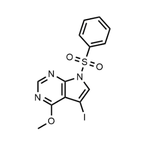 5-Iodo-4-methoxy-7-(phenylsulfonyl)-7H-pyrrolo[2,3-d]pyrimidine|CS-1367458