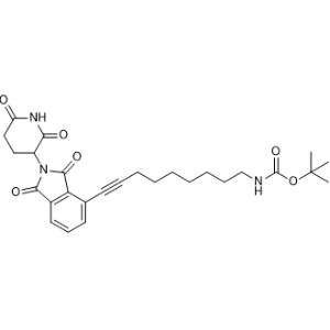 tert-Butyl (9-(2-(2,6-dioxopiperidin-3-yl)-1,3-dioxoisoindolin-4-yl)non-8-yn-1-yl)carbamate|CS-1367460