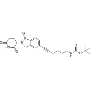 tert-Butyl (6-(2-(2,6-dioxopiperidin-3-yl)-1-oxoisoindolin-5-yl)hex-5-yn-1-yl)carbamate|CS-1367461