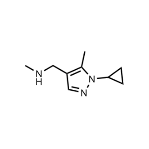 1-(1-Cyclopropyl-5-methyl-1H-pyrazol-4-yl)-N-methylmethanamine|CS-1367477