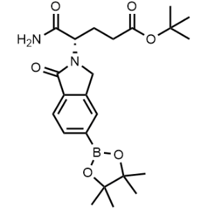 tert-Butyl (S)-5-amino-5-oxo-4-(1-oxo-5-(4,4,5,5-tetramethyl-1,3,2-dioxaborolan-2-yl)isoindolin-2-yl)pentanoate|CS-1367495