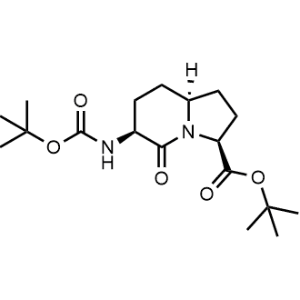 tert-Butyl (3S,6S,8aS)-6-((tert-butoxycarbonyl)amino)-5-oxooctahydroindolizine-3-carboxylate|CS-1367506