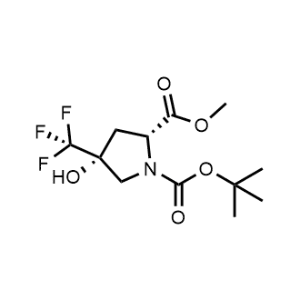 1-(tert-Butyl) 2-methyl (2R,4R)-4-hydroxy-4-(trifluoromethyl)pyrrolidine-1,2-dicarboxylate|CS-1367531
