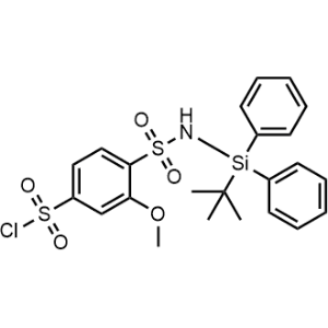 4-(N-(tert-Butyldiphenylsilyl)sulfamoyl)-3-methoxybenzenesulfonyl chloride|CS-1367540
