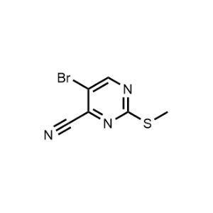 5-Bromo-2-(methylthio)pyrimidine-4-carbonitrile|CS-1367545