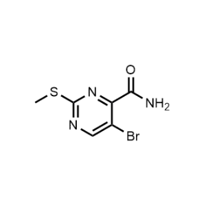 5-Bromo-2-(methylthio)pyrimidine-4-carboxamide|CS-1367549